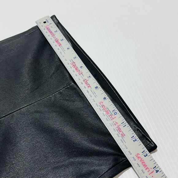 Theory Adbelle L2 Leggings Size 2 Black Leather Mid-Rise Skinny Leg NWT $995 - Picture 12 of 15
